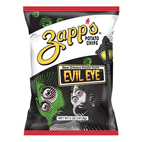 Zapp's New Orleans KettleStyle Potato Chips, Evil Eye Flavor, 5 Oz
