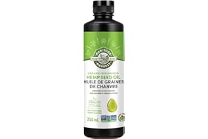 Manitoba Harvest Certified Organic Cold Pressed Hemp Seed Oil, 250ml, 12g of Omegas 3 and 6 per Serving, Non GMO, Packaging M