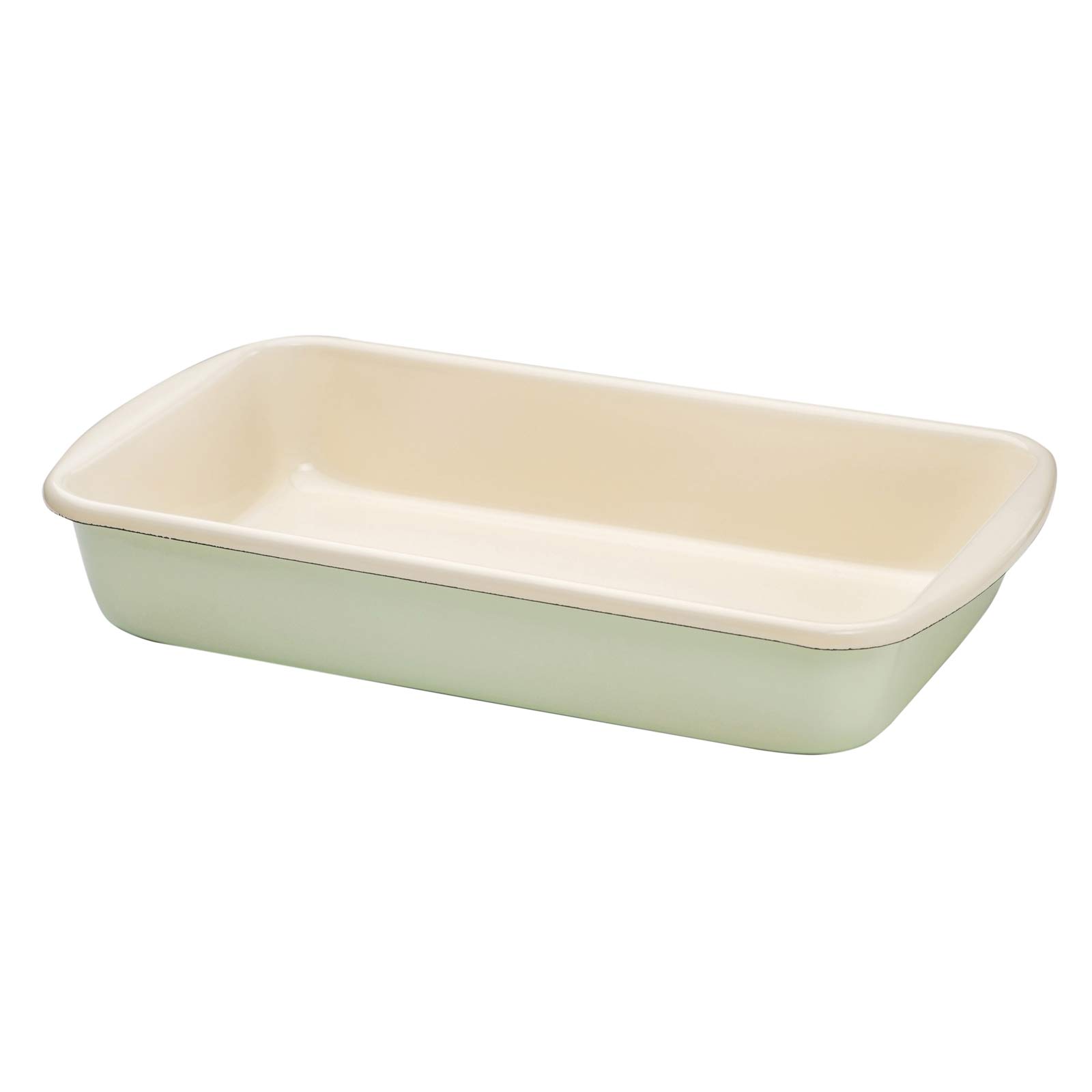 Riess Classic - Household Articles Colour/Pastel Rectangular Baking Dish, Diameter-38 cm Nile Green