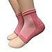 acebone Beauty Spa Moisturizing Gel Heel Socks Pedicure Socks for Dry Hard Cracked Skin - One Size - Comfortable Fit - Pink