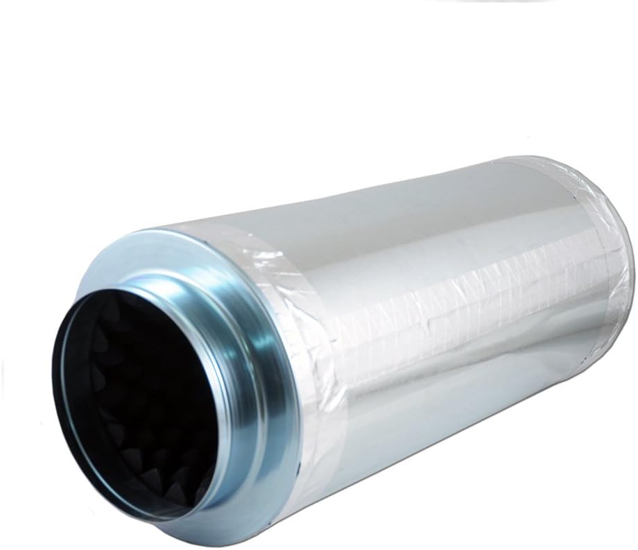 Lighthouse Hydro Duct Muffler Inline Fan Hydroponics Noise Reducer/Silencer, 8-Inch
