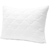 Yatas Bedding Superwashed Wool Pillow, for Back, Stomach or Side Sleepers, 100% Wool Filling, 20" x 30", Queen