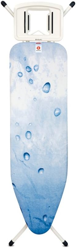 Brabantia Size B Ironing Board (124 x 38cm) 7 Height Options, Solid Steam Iron Rest Holder (Ice Water) Non-Slip Feet - Image 3
