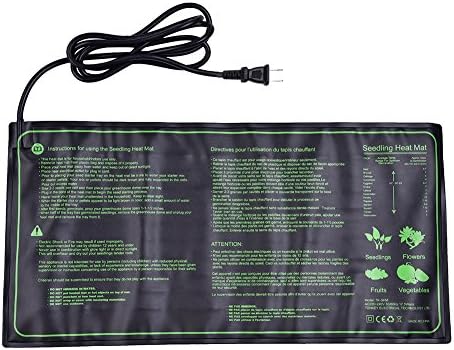 Junda Seedling Heat Mat 10" x 20.75" Warm Hydroponic Heating Pad Durable Waterproof
