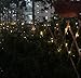 [Upgraded] Warm White Outdoor String Lights 200LED 65ft Solar Powered Waterproof Fairy Lights Landscape Flashing Lighting for Garden Patio Lawn Path Xmas Wedding Party Holiday Seasonal Decoration