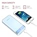 Yoobao M20Pro 20000mAh High Capacity Rechargeable Power Bank External Battery Pack Powerbank Charger (Lightning & Micro Dual Input) for iPhone 8 7 Plus 6 5s iPad Pro Samsung Galaxy Note & More - Blue