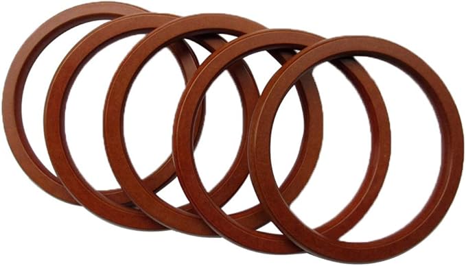 HEALLILY 6 piezas de madera redondas asas de repuesto anillos de madera