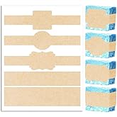 Mr-Label Printable Natural Kraft Brown Cigar Band Wrap Label for Handmade Soap, Lotion Bars, Bath Bombs | Gift Label - Inkjet/Laser Print (10 Sheets/50 Labels)