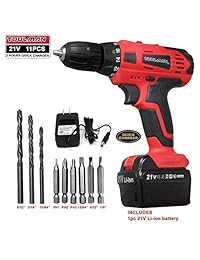 Toolman - Juego de brocas inalámbricas (21 V, con juego de brocas, 11 piezas, para trabajos pesados con accesorios DeWalt Makita Ryobi)