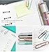 MultiBey Paper Clips Round Magnetic Paperclip Holder for Desk Non-Skid Smooth Finish Memo Bookmark Clip Dispensers, 28mm/ 1.1