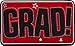 Congrats Grad 38pc Decoration Graduation Pack - School Colors Red Black