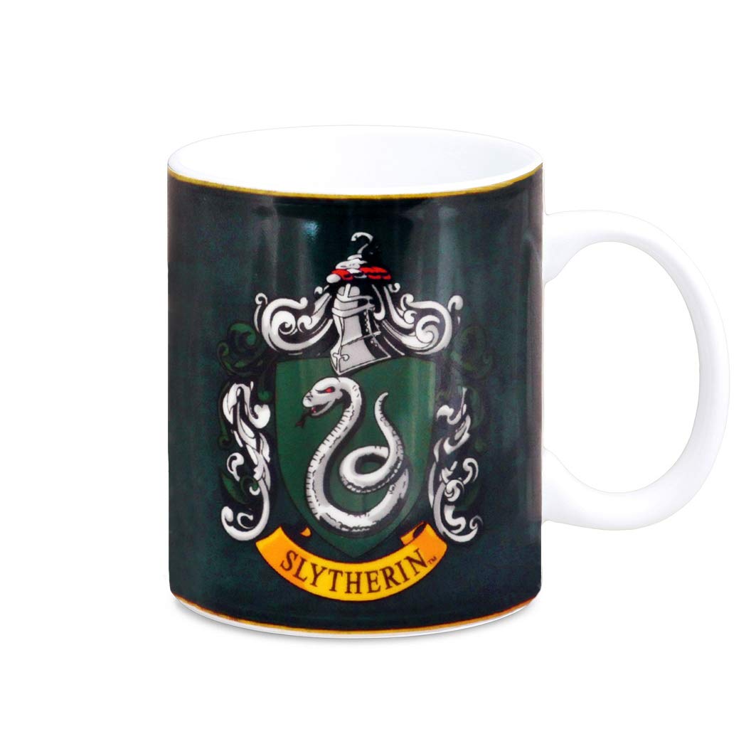 LOGOSHIRT® Harry Potter I Slytherin I Logo Classic I Porcelain Mug - Coffee Mug I Approx. 300 ml I Multi-Coloured I Licensed Original Design