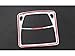 2014 2015 For Nissan Rogue X-trail Interior Front Reading Light Lamp Frame Cover Matte ABS