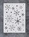 GSS Designs Snowflakes Art Stencil - Reusable Stencils(12x16inch) - Christmas Decoration Snowflakes Painting Template for Furniture, Wall, Window, Fabric, Wood(SL-072)