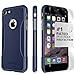 iPhone 7 Case, (Blue Navy) SaharaCase Protective Kit Bundle with [ZeroDamage Tempered Glass Screen Protector] Rugged Protection Anti-Slip Grip [Shockproof Bumper] Slim Fit - Blue Navy