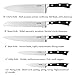 Knife Set, Professional 6-Piece Kitchen Knife Set with Wooden Block Germany High Carbon Stainless Steel Cutlery Knife Block Set, by Aicok