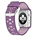 UMTELE Compatible with Apple Watch 4 Bands 40mm 38mm, Soft Silicone Sport Strap with Ventilation Holes Breathable Replacement Bands Replacement for Apple Watch Nike+, Series 4/3/2/1 40mm 38mm