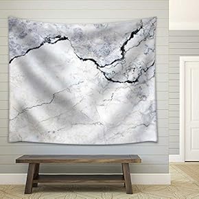 Marble Texture Background Pattern with High Resolution - Fabric Wall Tapestry Home Decor - 51x60 inches