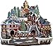 Christmas Village Animated with Lights, Music, and a Rotating Tree and Train