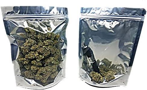 Smell proof bags resealable ziplock bags (1 oz) pack of 50