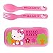 6 Pack Hello Kitty Plastic Flatware GoPak For Kids Reusable Fork & Spoon Lunch Silverware Sets