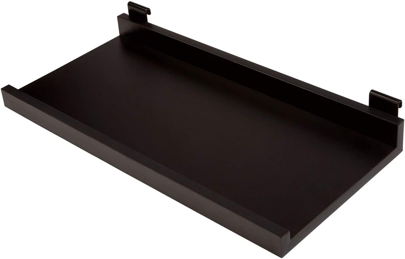 Black Melamine Shelf Kit 11½”D X 24”L for Wire Grid Office Products