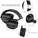 On-Ear Bluetooth Headphones New Bee Hi-Fi Stereo Wireless Bluetooth 4.1 Headsets with Smart Pedometer Function and Mic Audio for IOS Android Smartphones Sent Headphone Stand & Headphone Case (Black)
