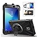 MoKo Case Fit Samsung Galaxy Tab Active 2 8.0, Heavy Duty Shockproof Full-Body Rugged 360 Degree Rotating with Shoulder Strap Stand Cover for Galaxy Tab Active 2 8