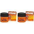 FRAM Extra Guard PH3614, 10K Mile Change Interval Spin-On Oil Filter (Pack of 2)
