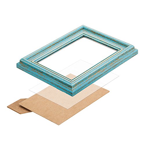 Msicyness 4x6 Picture Frame for Wall Mounting 2 Pack Roma Green Photo Frames with Mat Decor for Standing TableTop Display - Thumbnail 5