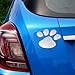 Axe Sickle 3D Chrome Dog Paw Footprint Sticker Decal Auto Car Emblem Decal Decoration (4pcs)