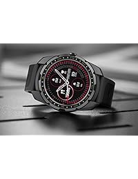 Smart Touch KW01   Reloj inteligente para exteriores (Android, iOS), micrófono, altavoz con Bluetooth, pantalla táctil IP68, impermeable, podómetro, monitor HR, monitor de sueño, para hombres, mujeres