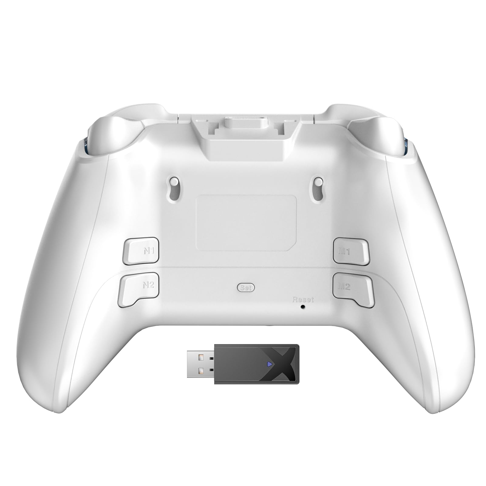 AOC Interactive Screen PC Controller —Wireless Controller Compatible with PC/Switch/Switch 2/iOS/Android, Hall Effect Joystick & Trigger, RGB Lighting, Adjustable Vibration, 1000mAh Battery- Blackblue