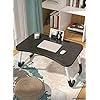 Laptop Bed Tray Table, Foldable Lap Desk Stand, Multifunction Lap Tablet with Slot and Cup Holder, Bed Tray Laptop Desk…
