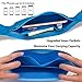 Fitter's Niche UltraSlim Fanny Waist Pack Men Women – Water Resistant Bag, Reflective Elastic Belt – Fit 24 to 43inch Waists, Holds Phones up to 6.7inch – Ideal for Running Hiking Riding CoastBlue