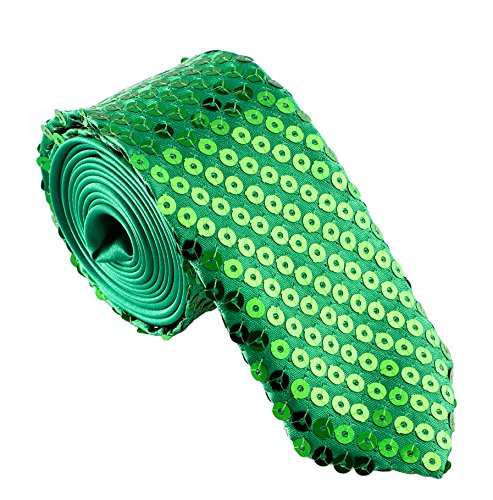 Tie - Sequin - Green