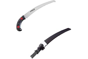 FORESTER Platinum SCHFP Professional Tools - 330mm 13"Curved Pruning Blade Hand Saw Tool with Scabbard & Handle Works on Pole Saws For Tree Trimming