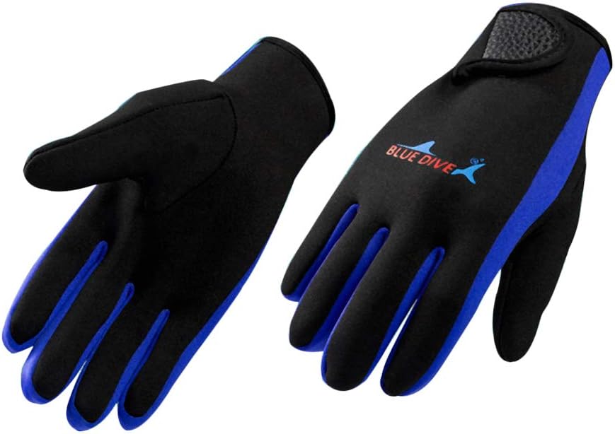 Diving Gloves, Wetsuit Gloves Men Women Watersports Diving Boating Surfing Neoprene Diving Snorkeling Kayaking Five Finger Gloves Scuba Gloves Diving Suit Snorkeling Gloves Keep Warmer : Sports & Outdoors