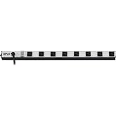 Eaton Tripp Lite PS240810 Heavy Duty Long Metal Power Strip 8 Outlets | 10ft Extension Cord, 15A Circuit Breaker On/Off Switch Cover, Included Mounting Clips, Work Shop Bench