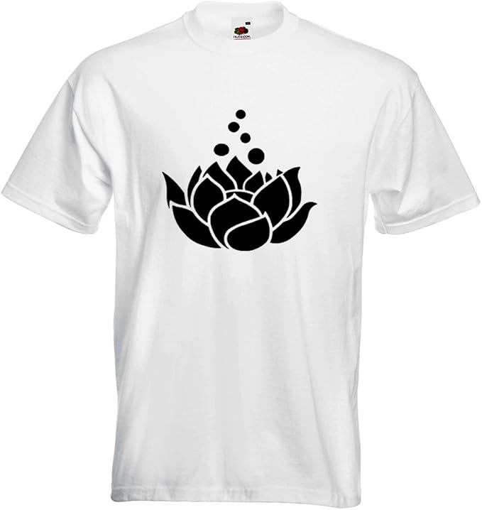 t shirt homme motif fleur