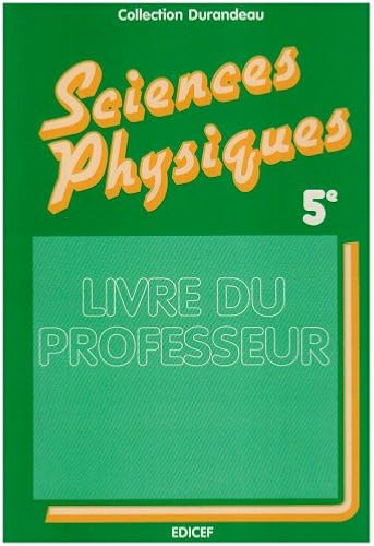 Download Sciences physiques - 5e. Professeur PDF