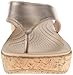 Crocs Women's A-Leigh Metallic Leather Wedge