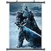 Wall Posters Wall Scroll Poster with Game Warrior World of Warcraft Wrath of The Lich King Home Decor Fabric Painting 23.6 X 35.4 Inch