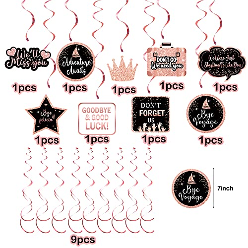 thumbnail image 2 of We Will Miss You Party Decorations | Rose Gold Farewell Banner & Balloon Set 2 of 13