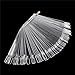 AHIER Nail Swatch Sticks, Swatch Sticks Nail Polish, Fan-shaped False Fake Nail Art Tips Sticks Polish Gel Salon Display Chart Practice Tool (100 Pack)