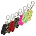 DOMINICORE Paracord Zipper Pulls (Metal Hook Thin Enough to Attach to Almost Any Zipper) 4 Pack - Variety of Colors