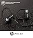 PULSE SG900 Bluetooth Headphones, 2018 Wireless Earbuds for Sports activities, Running, GYM. 8 HOUR Battery, IPX7 Waterproof, Sweatproof, Noise Cancelling Earphones w/ Mic. 1-YEAR WARRANTY (BLACK)