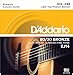 D'Addario Acoustic Guitar Strings, 80/20 Bronze, EJ14, Bluegrass Light Top/Medium Bottom Gauge 12-56, 6-String Set, Pack of 1