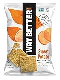 Way Better Snacks Sprouted Gluten Free Tortilla Chips, Simply Sweet Potato, 1 Ounce (Pack of 12)