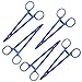 5-Pack Betor MRI Safe Full Plastic Disposable Hemostat Forceps Non-Ferrous Curved 6.3 inch